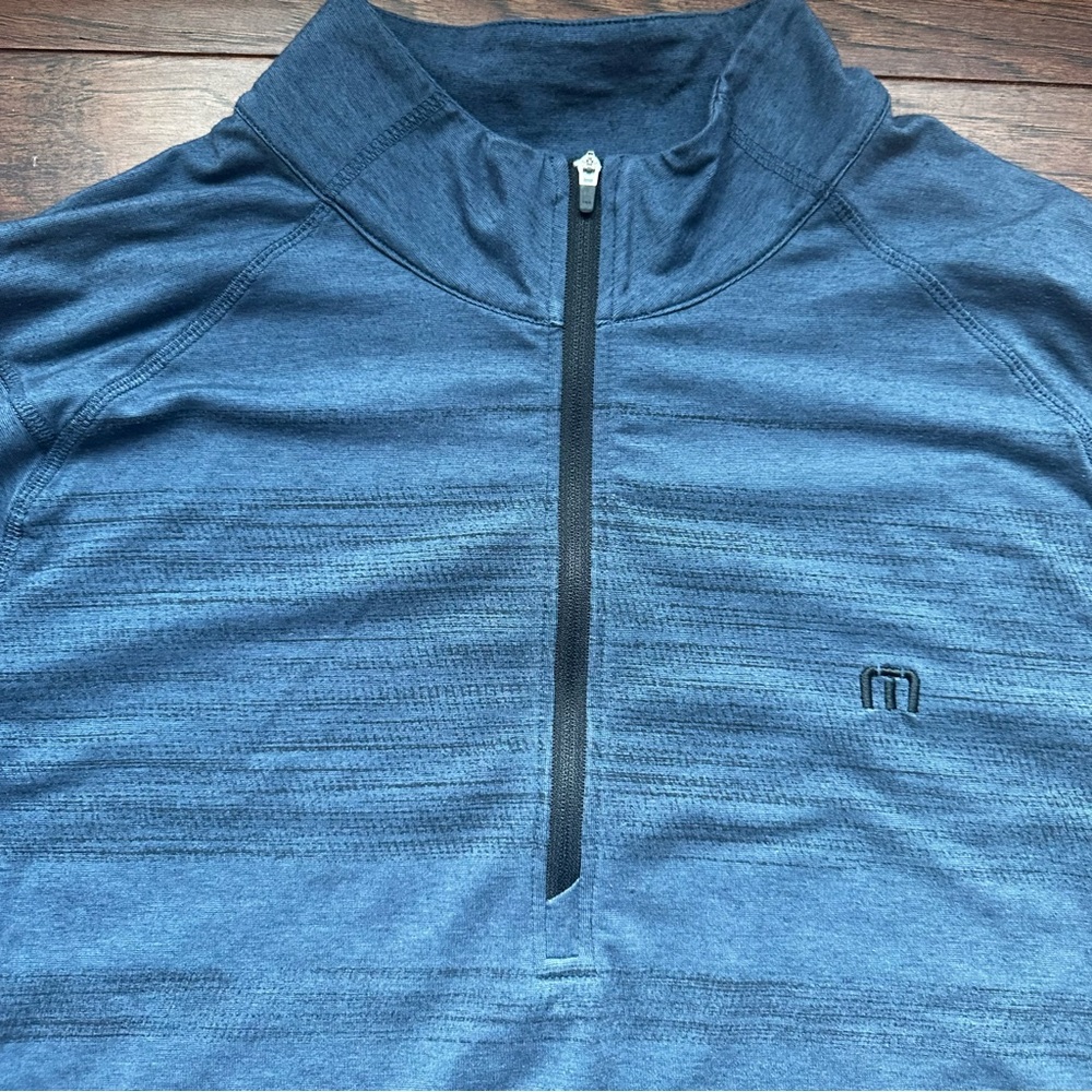 Travis Mathew Blue Long Sleeve Shirt - Picture 3 of 4